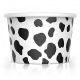 12 oz Cow Print Ice Cream Cups, 1000/cs