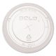 Solo 626TS Clear Flat Lid W/ Straw Slot - 1,000/cs