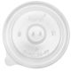 6 oz PP Paper Ice Cream Cup Flat Lid, 1000/cs