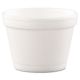 Dart 4J6 4 oz White Foam Food Bowl, 1000/cs