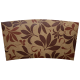 12-20 oz Fleur Brown Cup Jackets, 1000/cs