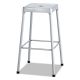 Safco Bar-Height Steel Stool, Silver