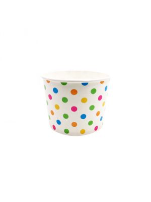 16 oz Polka Dot Ice Cream Cups