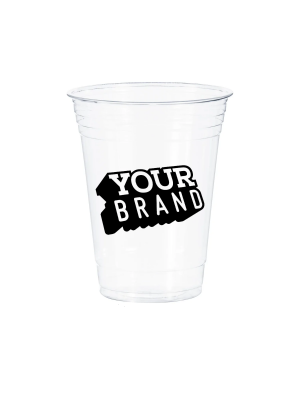 16 oz Custom Printed PET Cold Cups - 1,000/cs