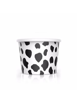 4 oz Cow Print Ice Cream Cups, 1000/cs
