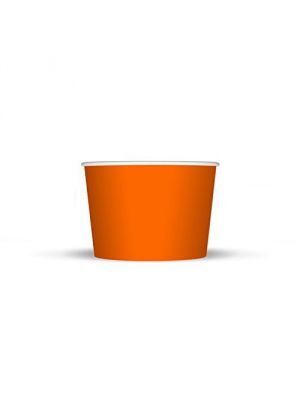 8 oz Orange Ice Cream Cups