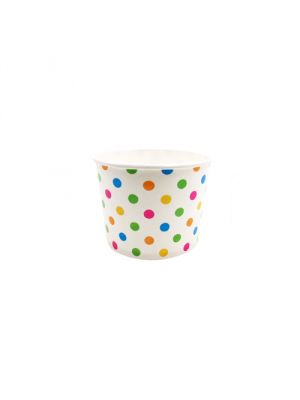 8 oz Polka Dot Ice Cream Cups