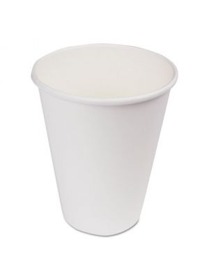 12 oz Paper Hot Cups, White, 1000/Carton