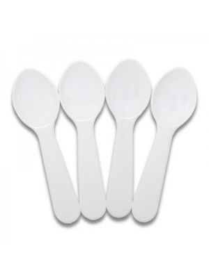 Mini White Taster Spoons, 3000/cs