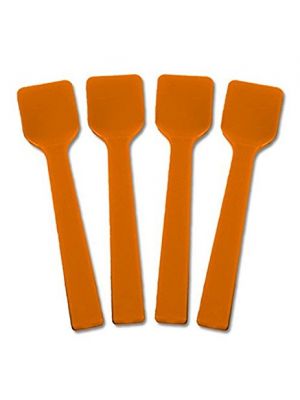 Solid Orange Gelato Spoons, 3000/cs