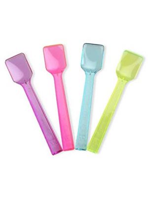 Solid Transparent Mixed Color Gelato Spoons, 3000/cs