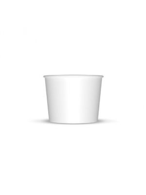 12 oz White Ice Cream Cups