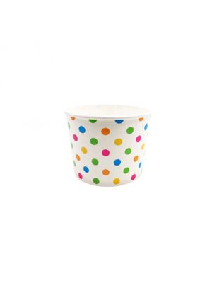 4 oz Polka Dot Ice Cream Cups
