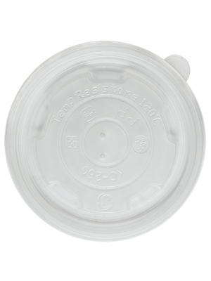 8 oz PP Paper Ice Cream Cup Flat Lid, 1000/cs