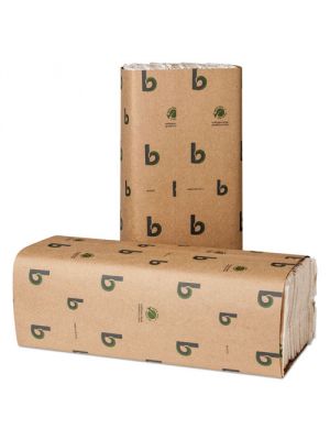 Boardwalk Green C-Fold Towels, White, 10 1/8 x 12 3/4, 2400/cs