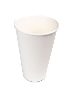 16 oz White Paper Hot Cups,1000/Carton