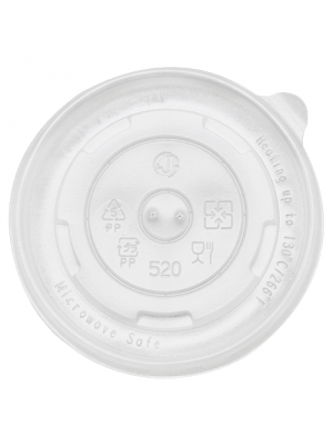 16 oz PP Paper Ice Cream Cup Flat Lid, 1000/cs