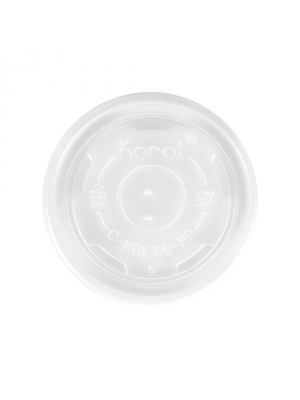 4 oz PP Paper Ice Cream Cup Flat Lid, 1000/cs