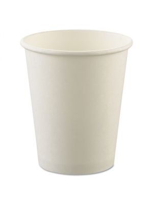Dart Uncoated Paper Cups, Hot Drink, 8oz, White, 1000/Carton